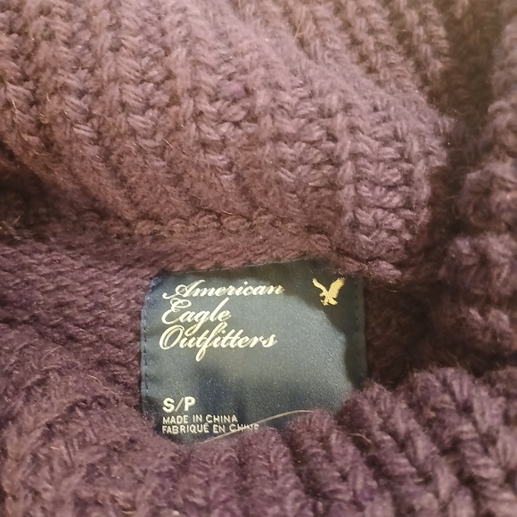 American Eagle SP Women's Cable Knit Sweater - Purple - Picture 3 of 4